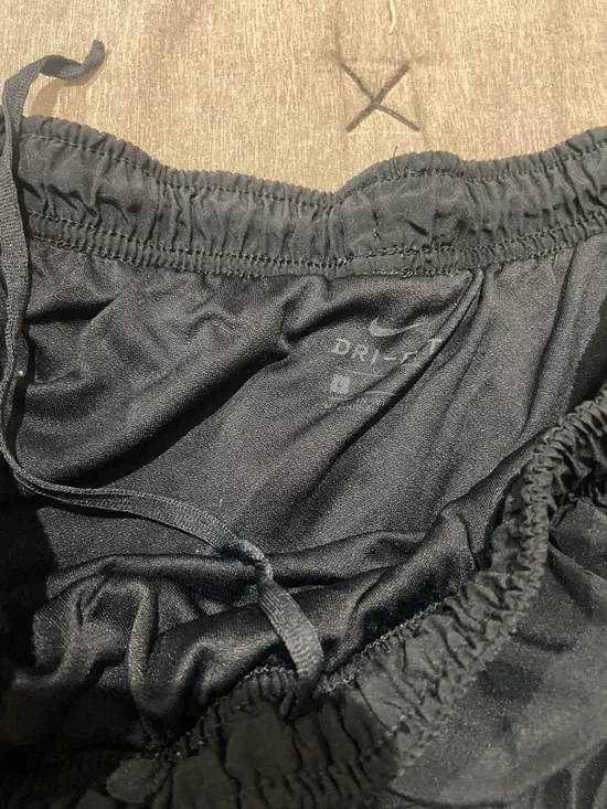 Nike Women's Dark Blue Athletic Shorts with White Trim - Picture 3 of 3